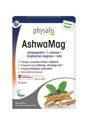ASHWAGANDHA + MAGNEZ 30 TABLETEK - PHYSALIS (1 szt.)
