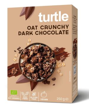 MUSLI OWSIANE Z GORZKĄ CZEKOLADĄ BEZGLUTENOWE BIO 250 g - TURTLE (2 szt.)