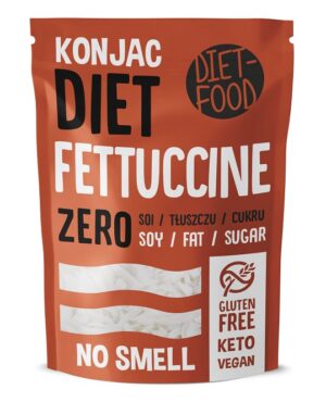 MAKARON (KONJAC) FETTUCCINE BEZGLUTENOWY 270 g (200 g) - DIET-FOOD (4 szt.)