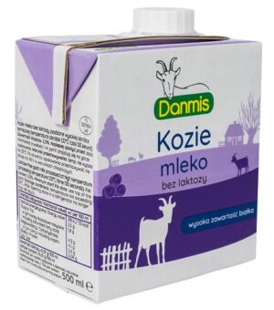 KOZIE MLEKO BEZ LAKTOZY UHT (2,5 % TŁUSZCZU) 500 ml - DANMIS (3 szt.)
