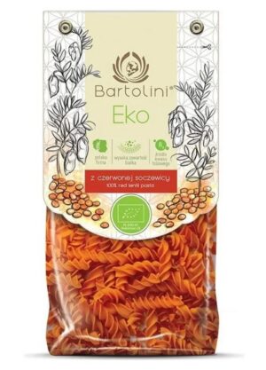 MAKARON PROTEINOWY (Z SOCZEWICY CZERWONEJ) ŚWIDERKI BIO 250 g - BARTOLINI (3 szt.)