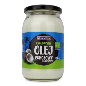 OLEJ KOKOSOWY BEZWONNY BIO 830 ml - NATURAVENA (2 szt.)