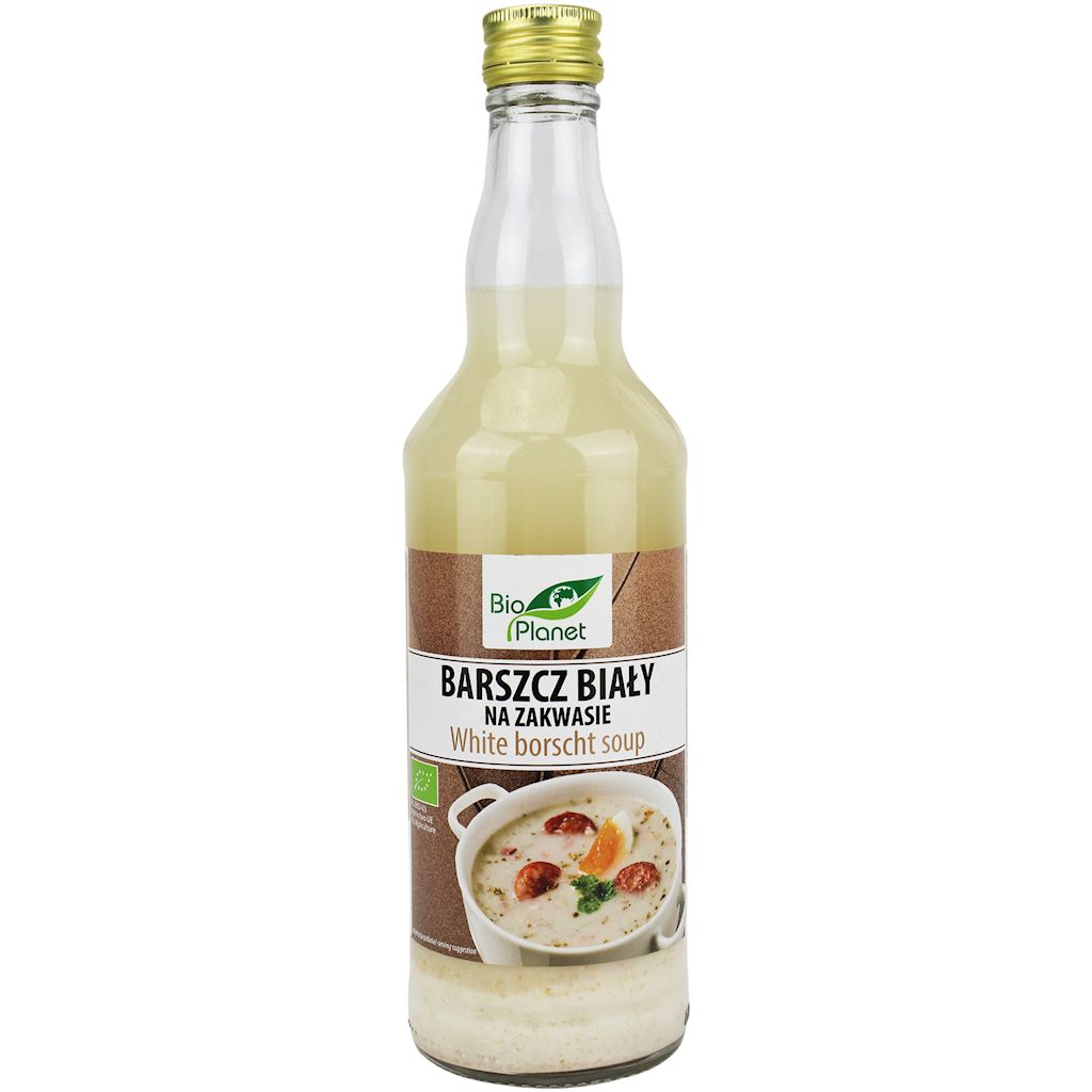 BARSZCZ BIAŁY NA ZAKWASIE NIEPASTERYZOWANY BIO 500 ml - BIO PLANET (PRODUKT SEZONOWY) (3 szt.)
