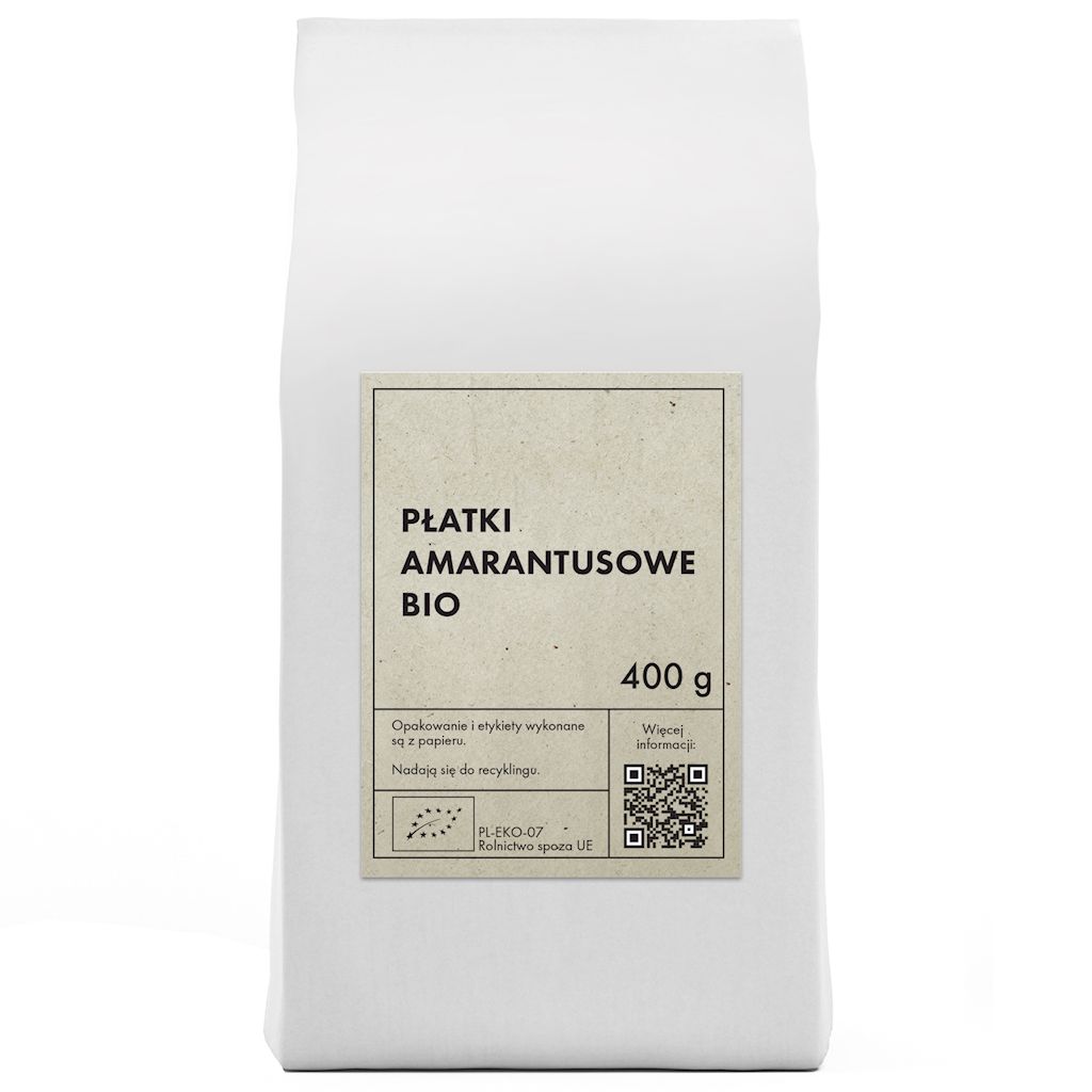 PŁATKI AMARANTUSOWE BIO 400 g - THE PLANET (2 szt.)