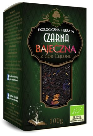 HERBATA CZARNA LIŚCIASTA BAJECZNA BIO 100 g - DARY NATURY (2 szt.)