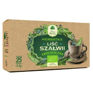 HERBATKA LIŚĆ SZAŁWII BIO (25 x 1,5 g) 37,5 g - DARY NATURY (3 szt.)