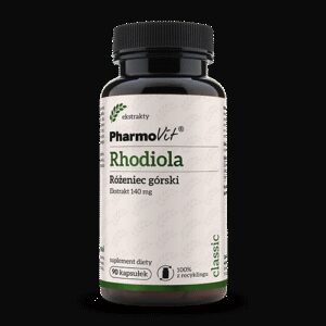 RHODIOLA - RÓŻENIEC GÓRSKI EKSTRAKT (140 mg) BEZGLUTENOWY 90 KAPSUŁEK - PHARMOVIT (CLASSIC) (1 szt.)