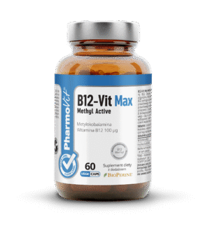 WITAMINA B12 (100 mcg) BEZGLUTENOWA 60 KAPSUŁEK - PHARMOVIT (CLEAN LABEL) (1 szt.)