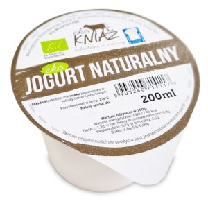 JOGURT NATURALNY 1,3 % BIO 200 ml - EKO KNIAŹ (NA ZAMÓWIENIE) (1 szt.)