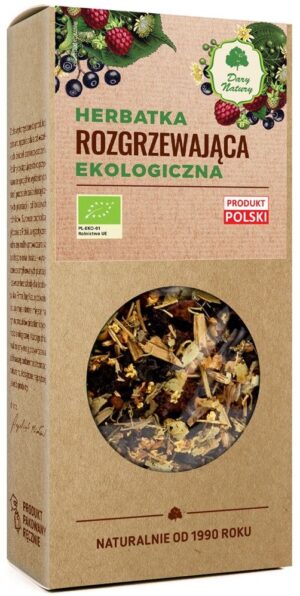 HERBATKA ROZGRZEWAJĄCA BIO 50 g - DARY NATURY (2 szt.)