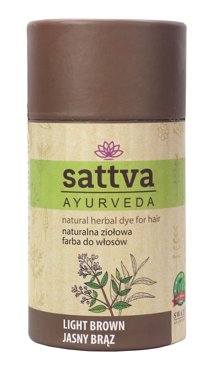 HENNA JASNY BRĄZ ECO 150 g - SATTVA (AYURVEDA) (1 szt.)