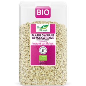 PŁATKI OWSIANE BŁYSKAWICZNE BEZGLUTENOWE BIO 600 g - BIO PLANET (3 szt.)