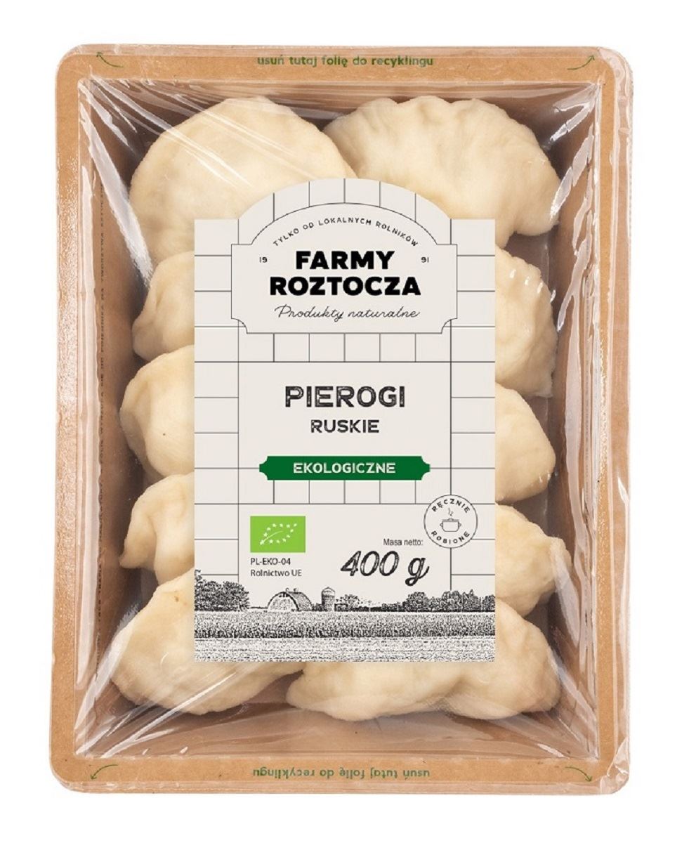 PIEROGI RUSKIE BIO 400 g - FARMY ROZTOCZA (NA ZAMÓWIENIE) (1 szt.)