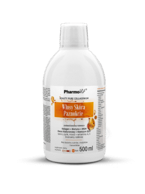 SUPLEMENT DIETY NA WŁOSY, SKÓRĘ I PAZNOKCIE W PŁYNIE BEZGLUTENOWY 500 ml - PHARMOVIT (1 szt.)
