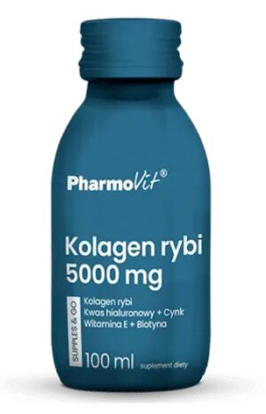 SHOT KOLAGEN RYBI (5 000 mg) BEZGLUTENOWY 100 ml - PHARMOVIT (SUPPLES & GO) (4 szt.)