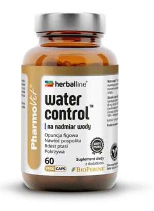 KAPSUŁKI NA NADMIAR WODY W ORGANIZMIE (WATER CONTROL) BEZGLUTENOWE 60 szt. - PHARMOVIT (HERBALLINE) (1 szt.)