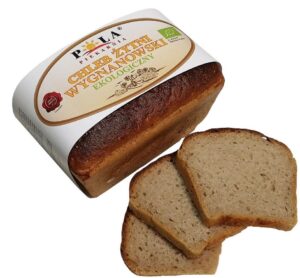 CHLEB ŻYTNI WYGNANOWSKI KROJONY BIO 350 g - POLA (NA ZAMÓWIENIE) (1 szt.)