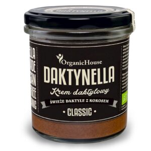 KREM KOKOS - DAKTYLE MEDJOOL CLASSIC BEZGLUTENOWY BIO 280 g - ORGANICHOUSE (DAKTYNELLA) (1 szt.)