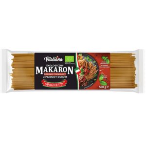 MAKARON (SEMOLINOWY RAZOWY) SPAGHETTI BIO 500 g - VITALIANA (4 szt.)