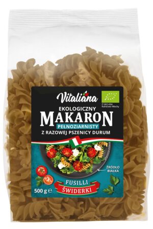 MAKARON (SEMOLINOWY RAZOWY) ŚWIDERKI BIO 500 g - VITALIANA (3 szt.)