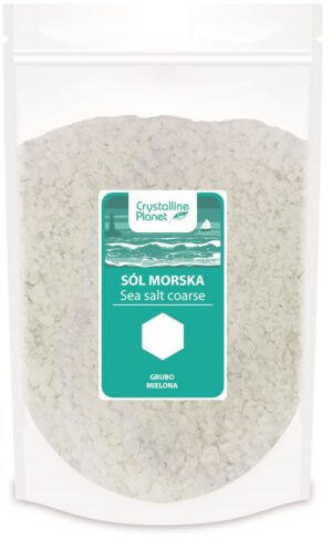 SÓL MORSKA GRUBO MIELONA 1 kg - CRYSTALLINE PLANET (3 szt.)