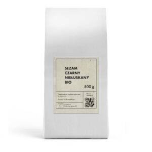 SEZAM CZARNY NIEŁUSKANY BIO 500 g - THE PLANET (2 szt.)