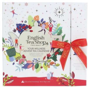 KALENDARZ ADWENTOWY (HERBATKI I HERBATY) BIO PIRAMIDKI (YOUR WELLNESS – 13 SMAKÓW) (25 x 2 g) 50 g - ENGLISH TEA SHOP ORGANIC (PRODUKT SEZONOWY) (1 szt.)