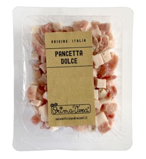 BOCZEK SUROWY (PANCETTA) KOSTKA BEZGLUTENOWY BIO 100 g - PRIMAVERA (2 szt.)