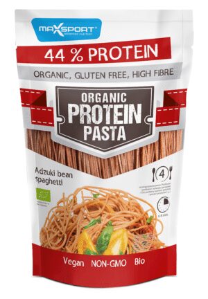 MAKARON PROTEINOWY (Z SOI I FASOLI CZERWONEJ ADZUKI) SPAGHETTI BEZGLUTENOWY BIO 200 g - MAXSPORT (2 szt.)