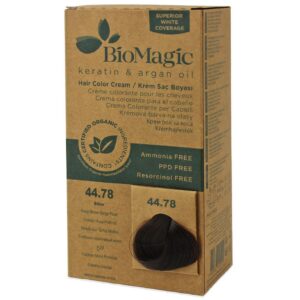 FARBA DO WŁOSÓW GŁĘBOKI PERŁOWY BRĄZ (44.78) 250 g - BIOMAGIC (2 szt.)