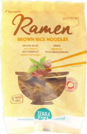 MAKARON (RYŻOWY RAZOWY) NOODLE RAMEN BEZGLUTENOWY BIO 280 g - TERRASANA (2 szt.)