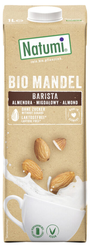 NAPÓJ MIGDAŁOWY BARISTA BEZ CUKRU BIO 1 L - NATUMI (3 szt.)