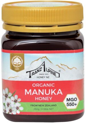 MIÓD MANUKA MGO 550+ BIO 250 g - TRANZALPINE (1 szt.)