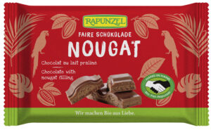 CZEKOLADA MLECZNA Z NADZIENIEM NUGATOWYM BIO 100 g - RAPUNZEL (2 szt.)