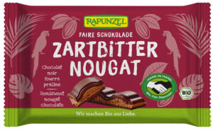 CZEKOLADA GORZKA Z NADZIENIEM NUGATOWYM BIO 100 g - RAPUNZEL (2 szt.)