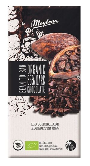 CZEKOLADA GORZKA 85 % BIO 100 g - MEYBONA (2 szt.)