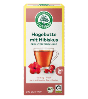 HERBATKA DZIKA RÓŻA Z HIBISKUSEM BIO (20 x 2,5 g) 50 g - LEBENSBAUM (1 szt.)