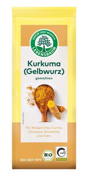 KURKUMA MIELONA BIO 50 g - LEBENSBAUM (3 szt.)
