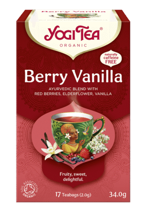 HERBATKA CZERWONE OWOCE - WANILIA (BERRY VANILLA) BIO (17 x 2 g) 34 g - YOGI TEA (3 szt.)