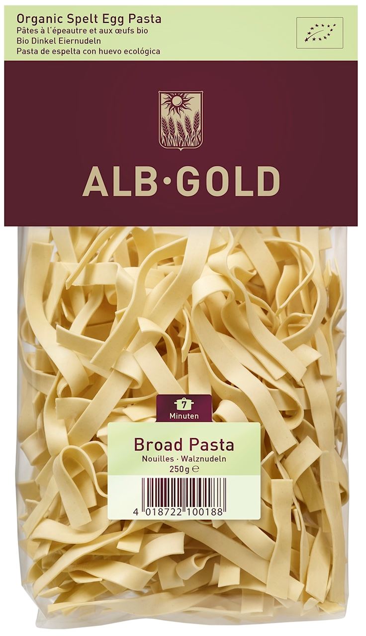 MAKARON (ORKISZOWY JAJECZNY) WSTĄŻKI BIO 250 g - ALB-GOLD (3 szt.)