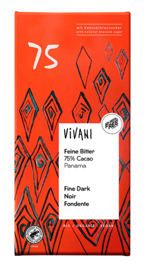CZEKOLADA GORZKA 75 % BIO 80 g - VIVANI (2 szt.)