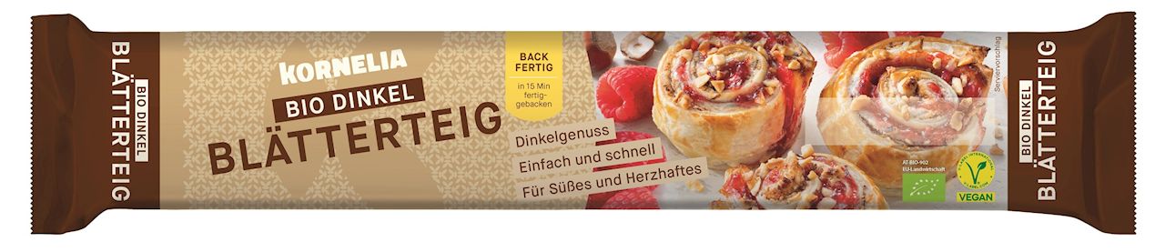 CIASTO FRANCUSKIE ORKISZOWE BIO 270 g - DONAU STRUDEL (KORNELIA) (2 szt.)