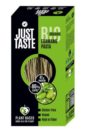 MAKARON PROTEINOWY (Z SOI EDAMAME) SPAGHETTI BEZGLUTENOWY BIO 250 g - JUST TASTE (2 szt.)