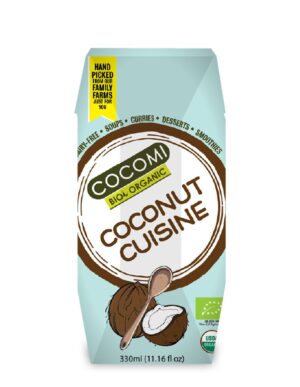COCONUT MILK - NAPÓJ KOKOSOWY BEZ GUMY GUAR (17 % TŁUSZCZU) BIO 330 ml - COCOMI (4 szt.)