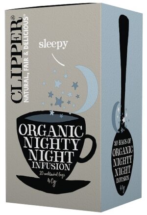 HERBATKA Z RUMIANKIEM I MELISĄ NA DOBRANOC (NIGHTY NIGHT) BIO (20 x 2 g) 40 g - CLIPPER (3 szt.)