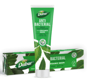 PASTA DO ZĘBÓW PRZECIWBAKTERYJNA Z NEEM BEZ FLUORU 100 ml - DABUR (2 szt.)