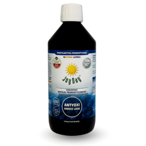 KONCENTRAT NAPOJU PROBIOTYCZNEGO OWOCE LASU BEZGLUTENOWY BIO 500 ml - JOY DAY (1 szt.)