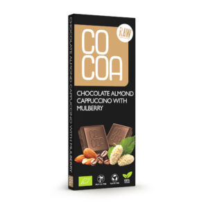 CZEKOLADA CAPPUCCINO MIGDAŁOWE Z MORWĄ BIO 40 g - COCOA (3 szt.)