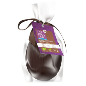 JAJKO Z CZEKOLADY JAGODOWEJ Z WITAMINĄ C Z ACEROLI BEZ DODATKU CUKRÓW BIO 55 g - COCOA (PRODUKT SEZONOWY) (2 szt.)