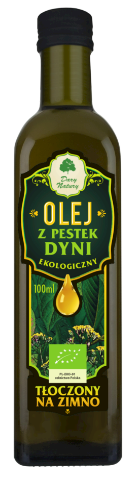 OLEJ Z PESTEK DYNI TŁOCZONY NA ZIMNO BIO 100 ml - DARY NATURY (1 szt.)